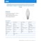 Feit Electric Feit White B10 E26 (Medium) Filament LED Bulb Soft White 60 Watt Equivalence 2 pk BPETC60927WFIL2 - alternate 3